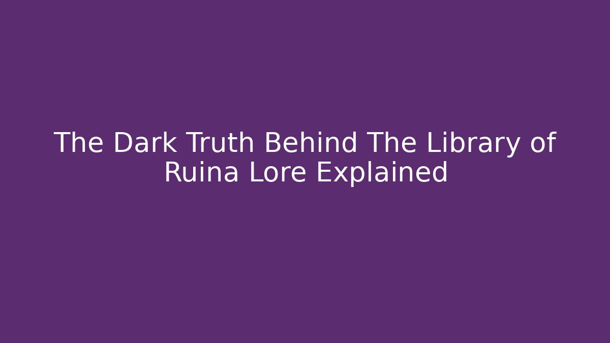 The Dark Truth Behind The Library of Ruina Lore Explained