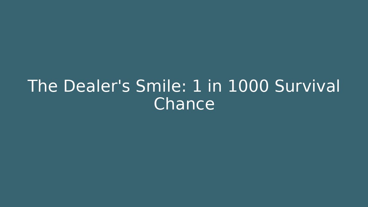 The Dealer’s Smile: 1 in 1000 Survival Chance