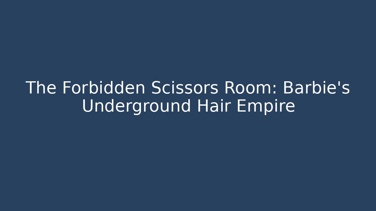 The Forbidden Scissors Room: Barbie’s Underground Hair Empire