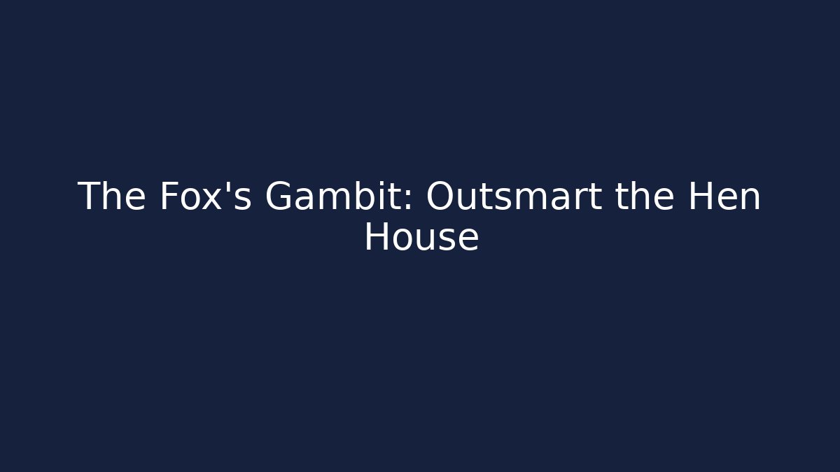 The Fox's Gambit: Outsmart the Hen House