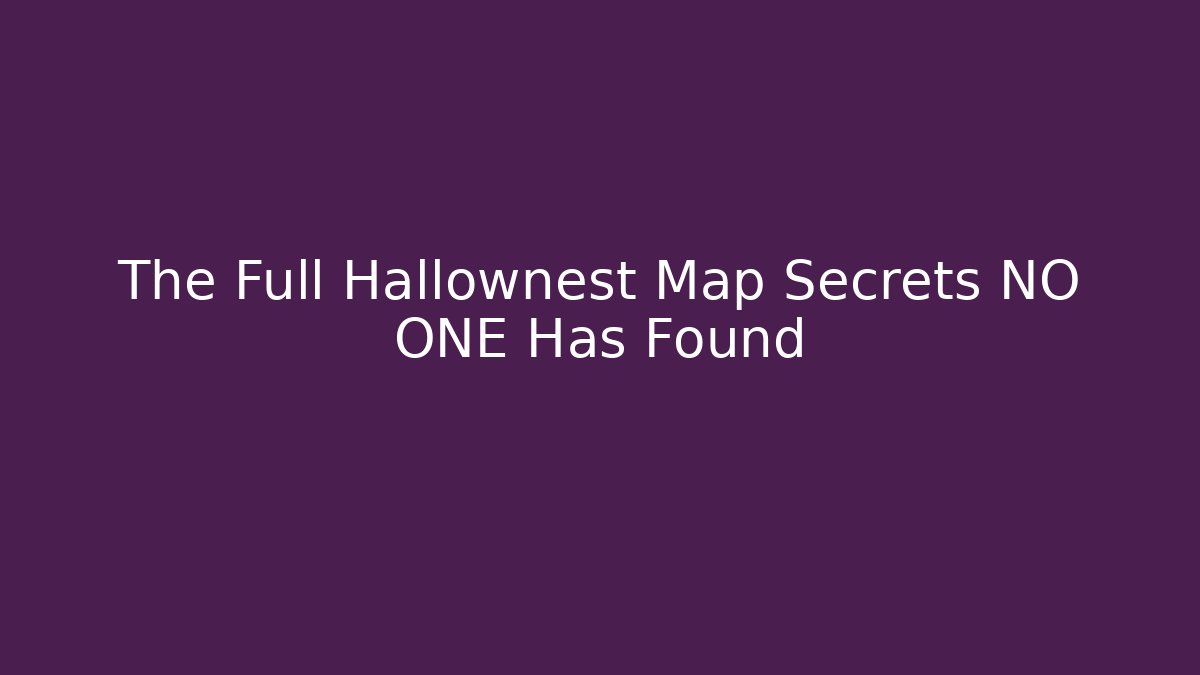 The Full Hallownest Map Secrets NO ONE Has Found - Create More Assets