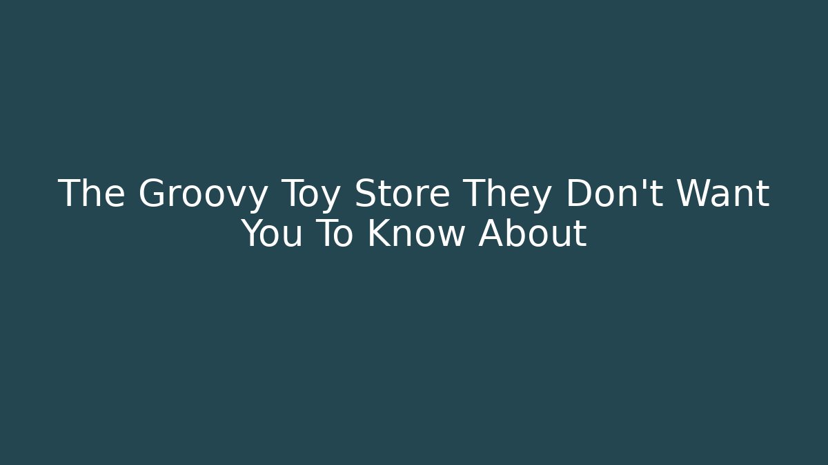 The Groovy Toy Store They Don't Want You To Know About