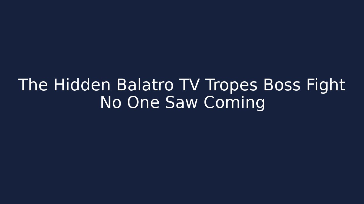 The Hidden Balatro TV Tropes Boss Fight No One Saw Coming