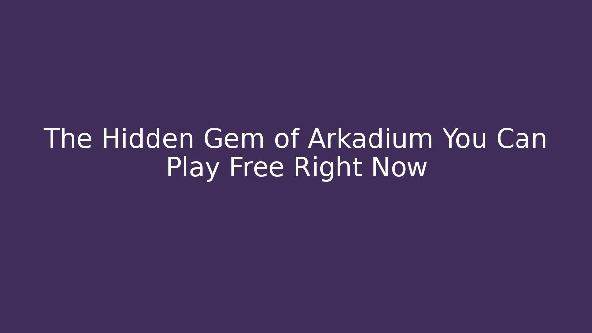 The Hidden Gem of Arkadium You Can Play Free Right Now