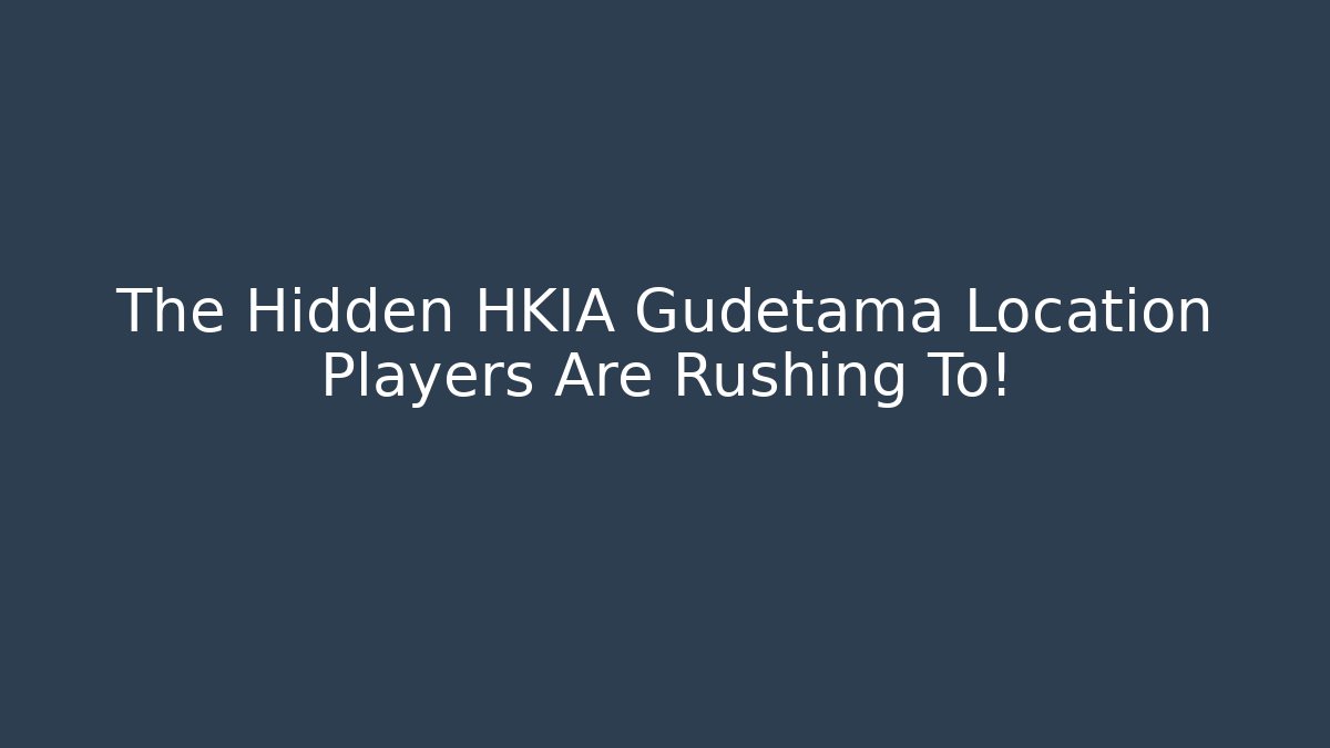 The Hidden HKIA Gudetama Location Players Are Rushing To!