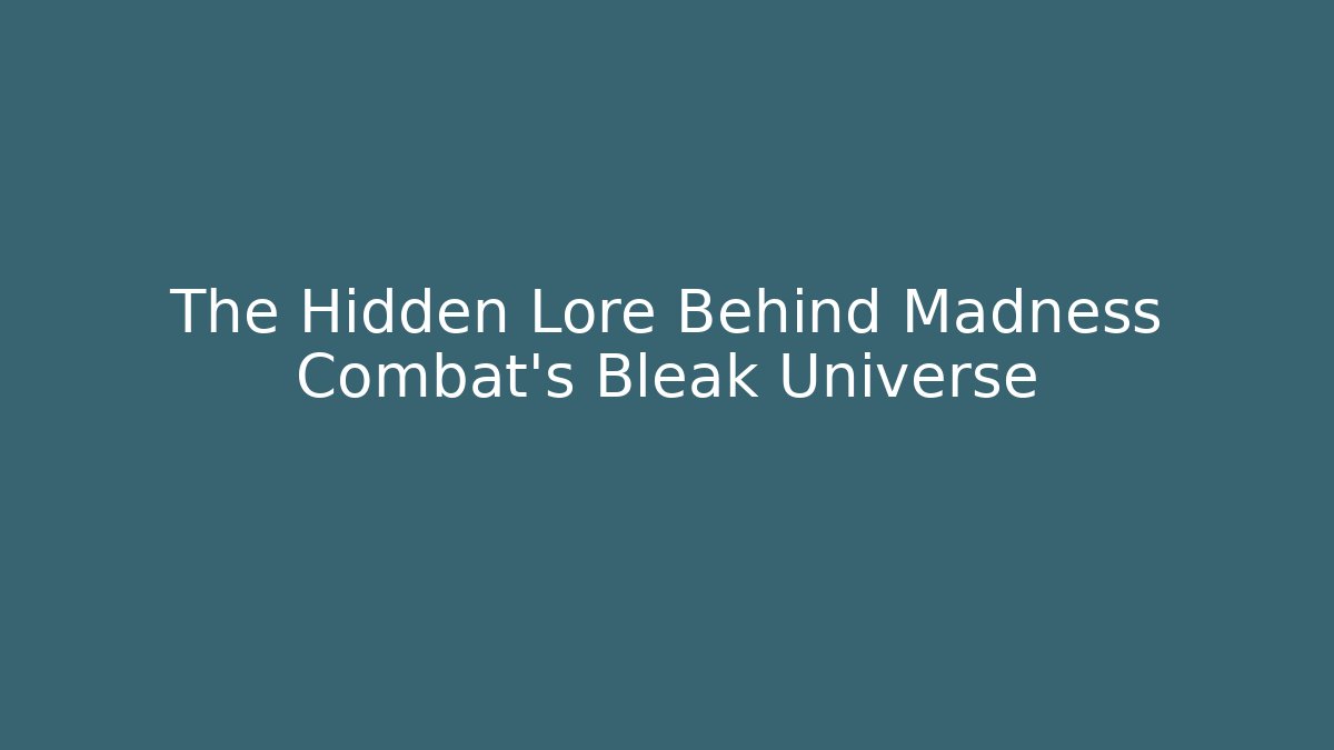 The Hidden Lore Behind Madness Combat’s Bleak Universe - Create More Assets