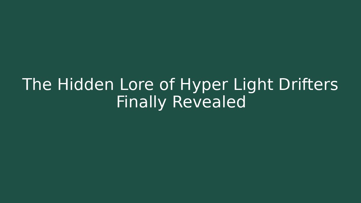 The Hidden Lore of Hyper Light Drifters Finally Revealed