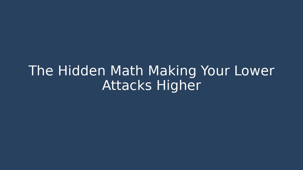 The Hidden Math Making Your Lower Attacks Higher - Create More Assets