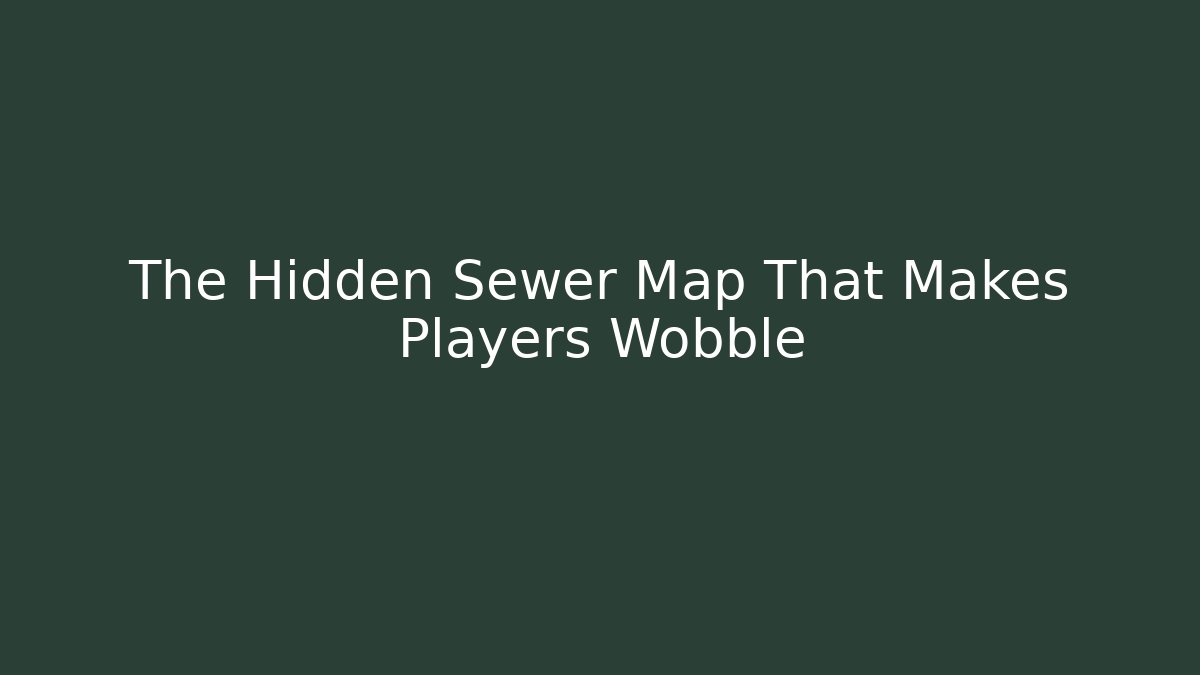 The Hidden Sewer Map That Makes Players Wobble