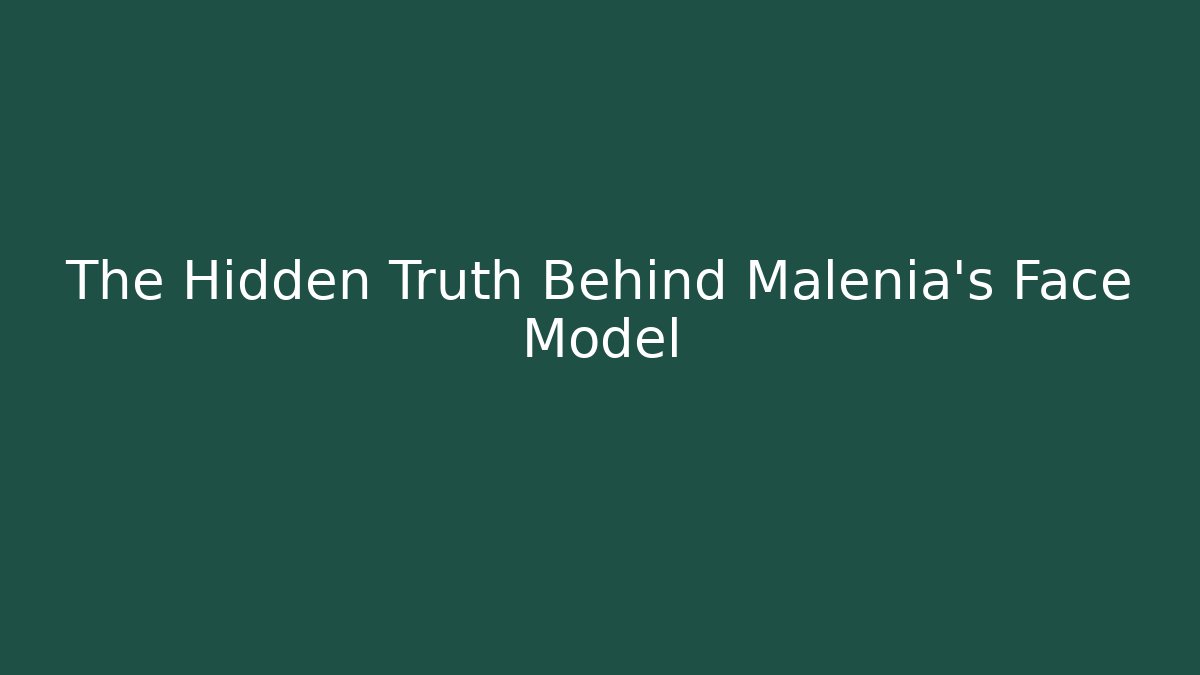 The Hidden Truth Behind Malenia's Face Model