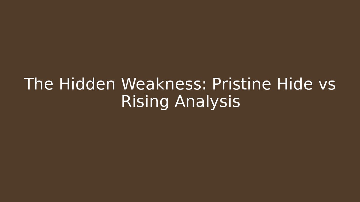 The Hidden Weakness: Pristine Hide vs Rising Analysis