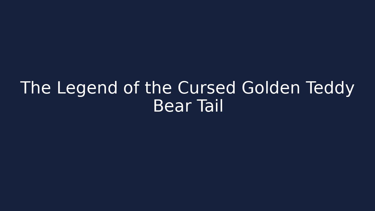 The Legend of the Cursed Golden Teddy Bear Tail