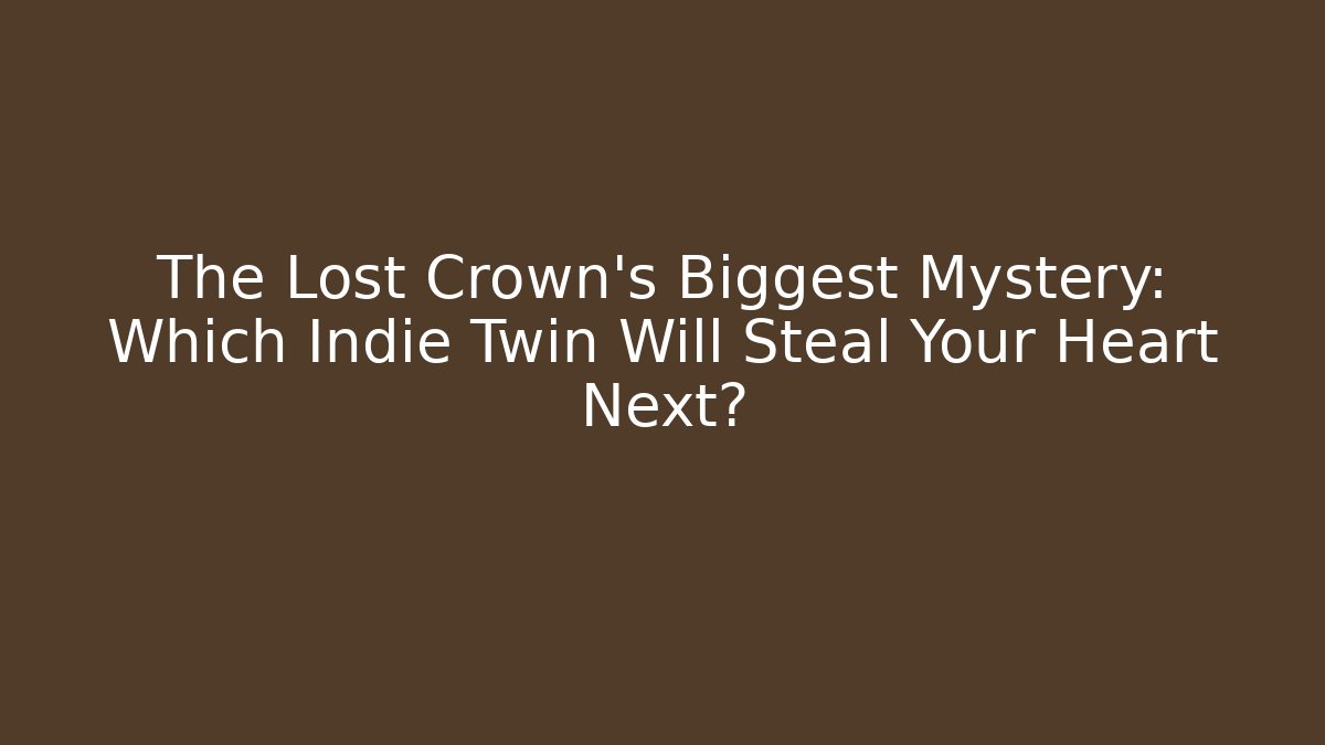The Lost Crown’s Biggest Mystery: Which Indie Twin Will Steal Your Heart Next?