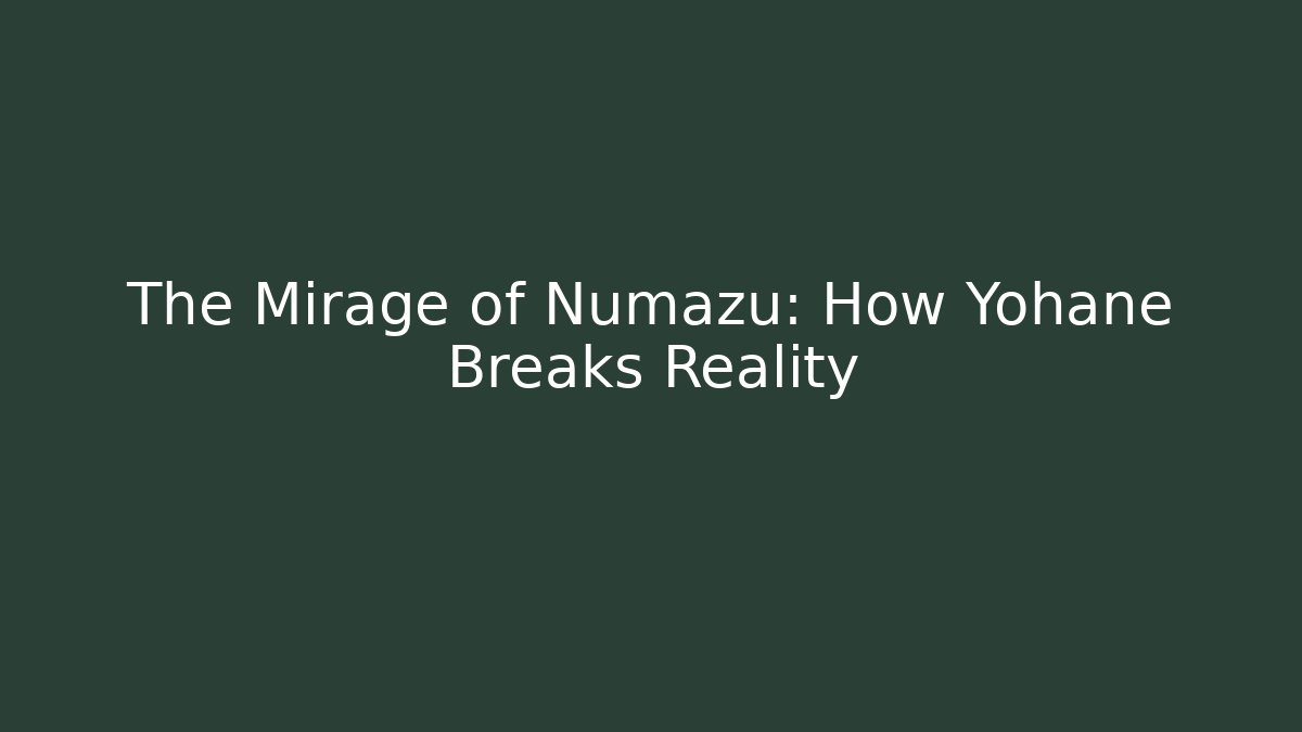 The Mirage of Numazu: How Yohane Breaks Reality
