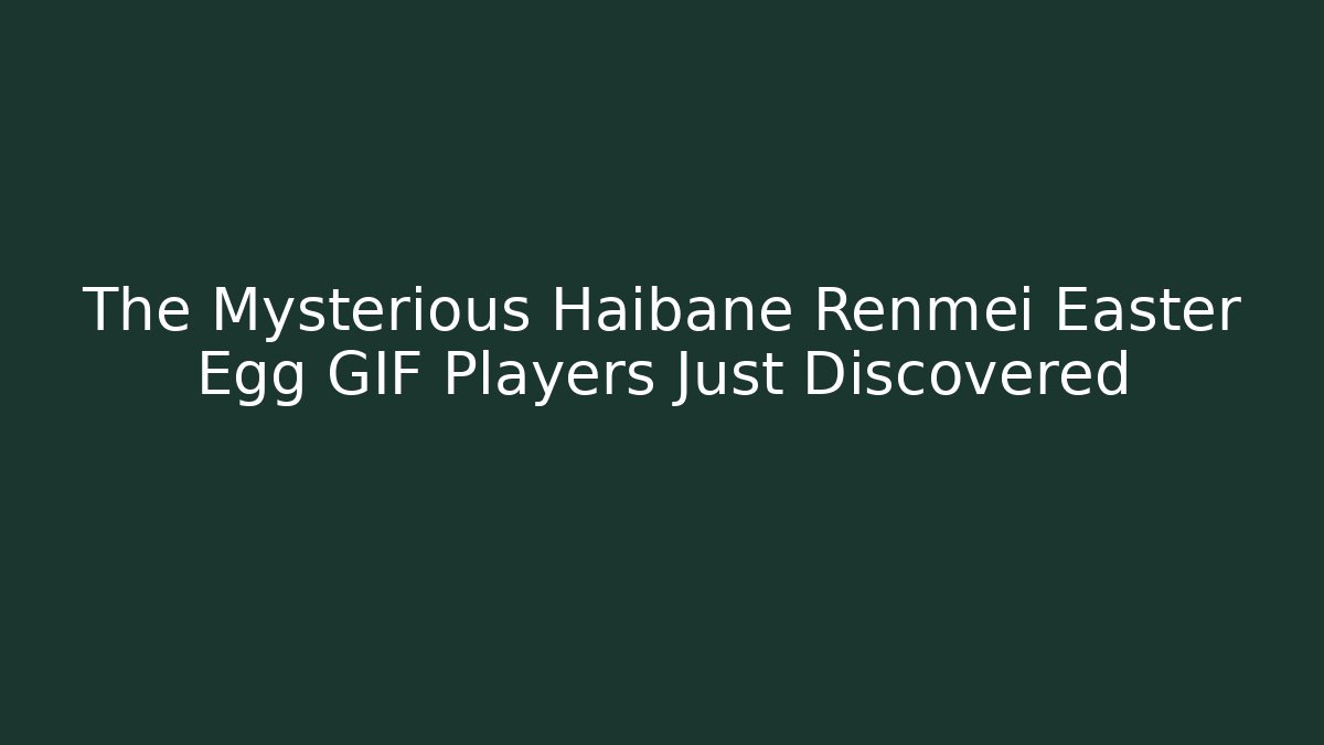 The Mysterious Haibane Renmei Easter Egg GIF Players Just Discovered