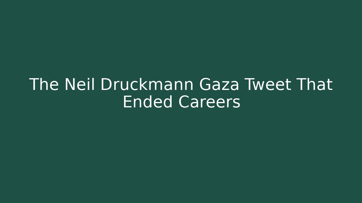 The Neil Druckmann Gaza Tweet That Ended Careers