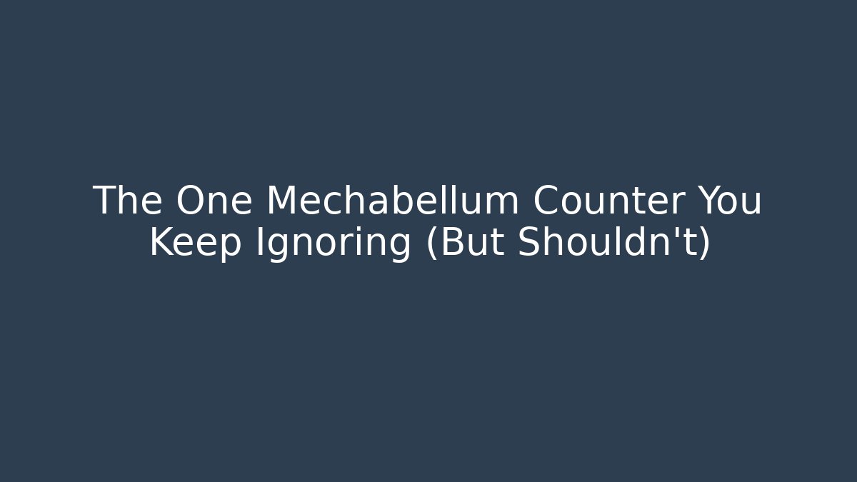 The One Mechabellum Counter You Keep Ignoring (But Shouldn't)