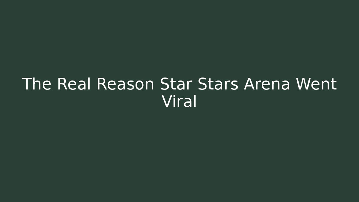 The Real Reason Star Stars Arena Went Viral