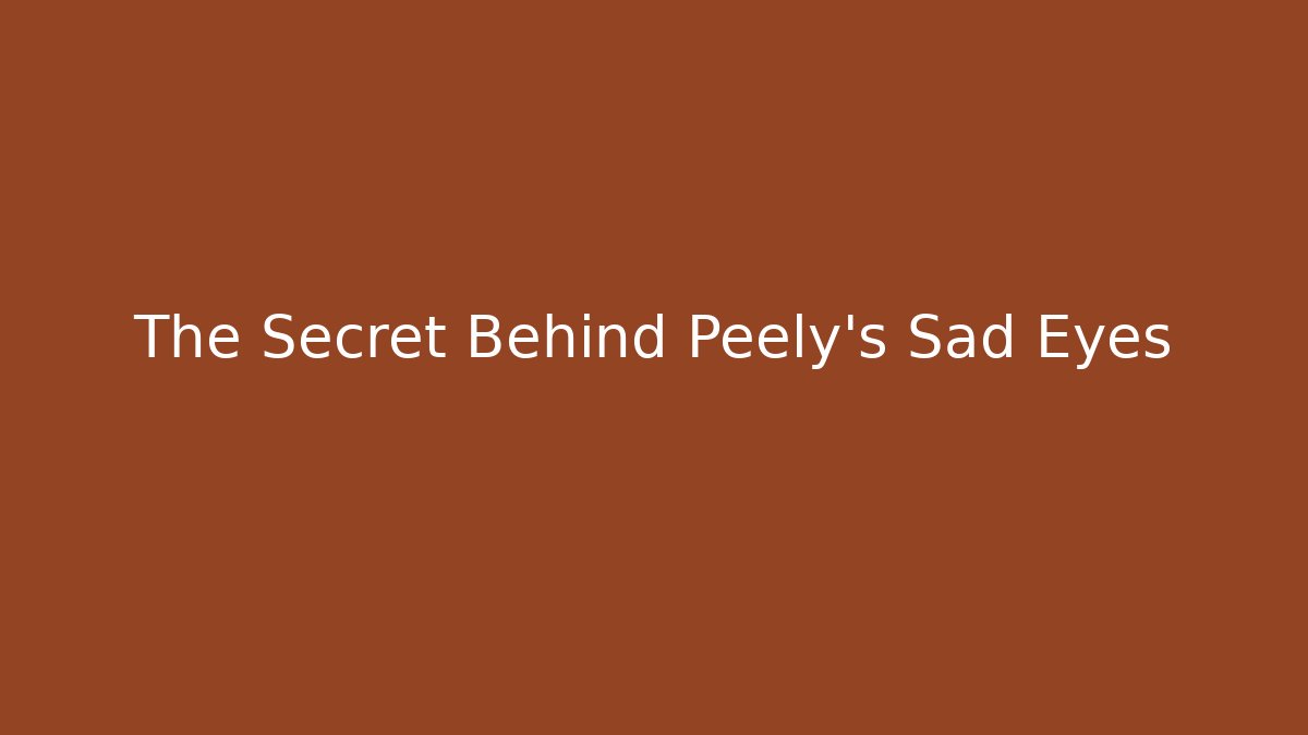 The Secret Behind Peely's Sad Eyes - Create More Assets