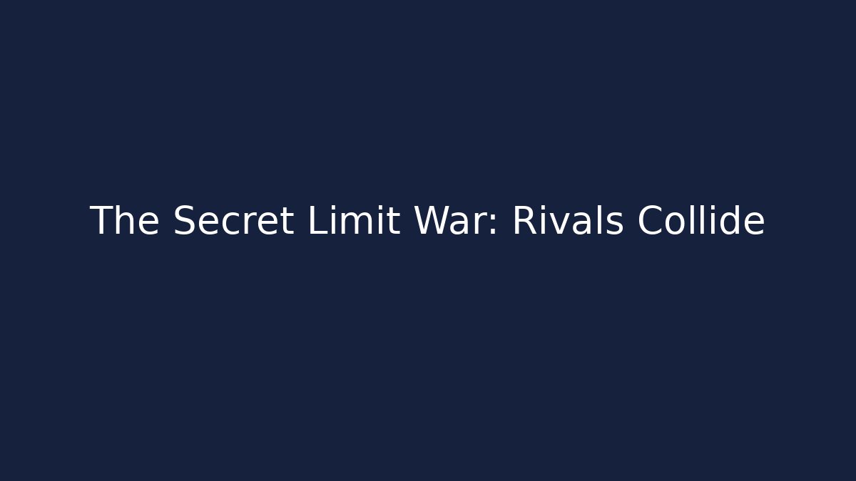 The Secret Limit War: Rivals Collide