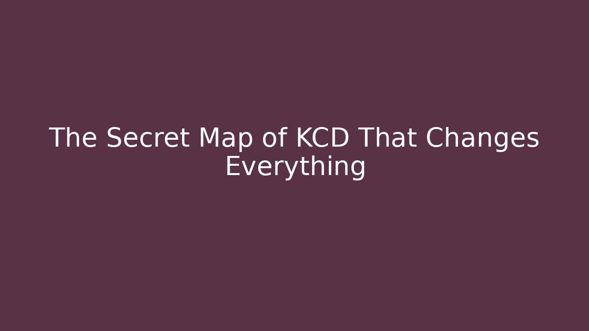 The Secret Map of KCD That Changes Everything