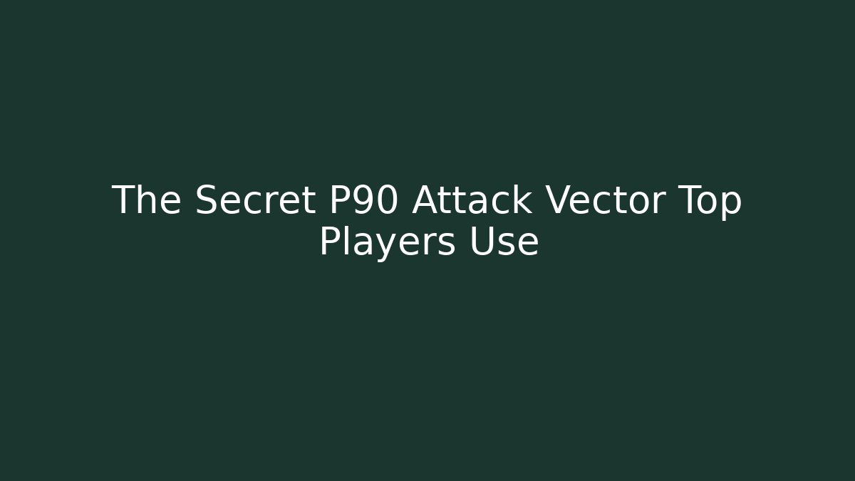 The Secret P90 Attack Vector Top Players Use - Create More Assets