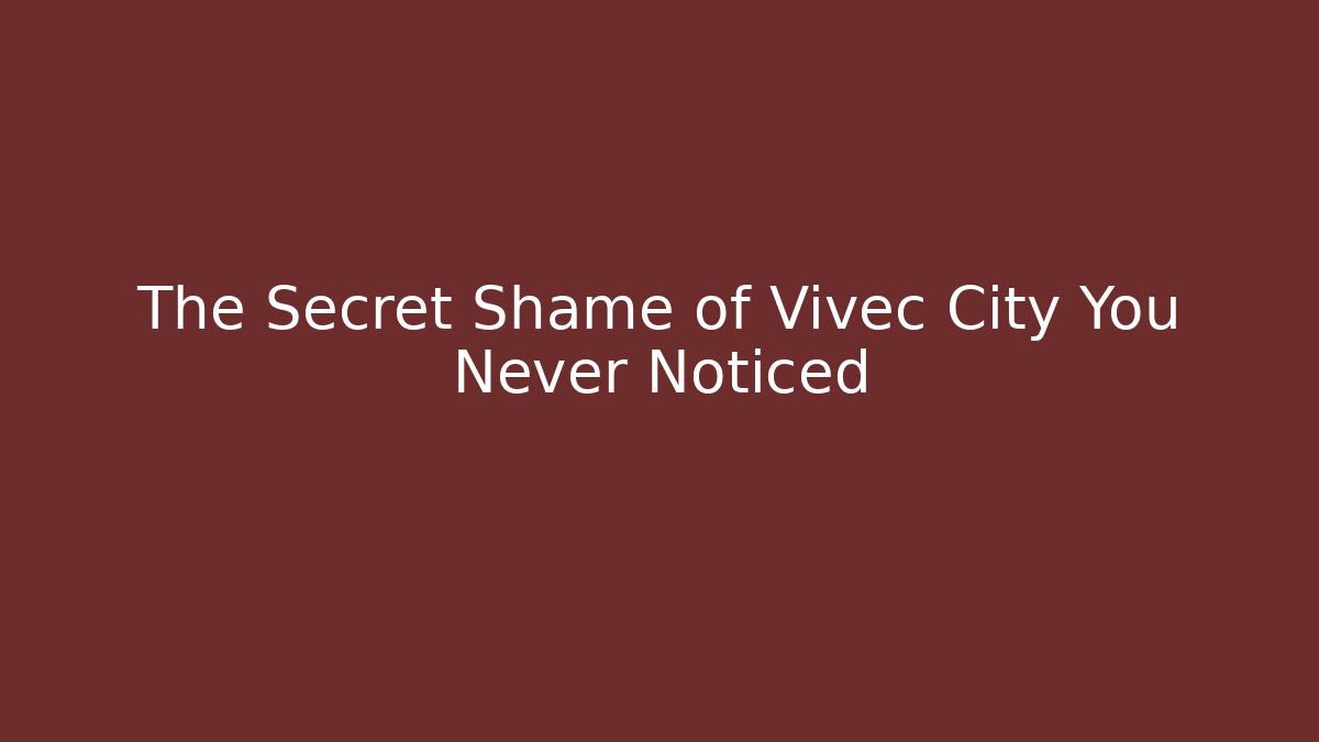 The Secret Shame of Vivec City You Never Noticed