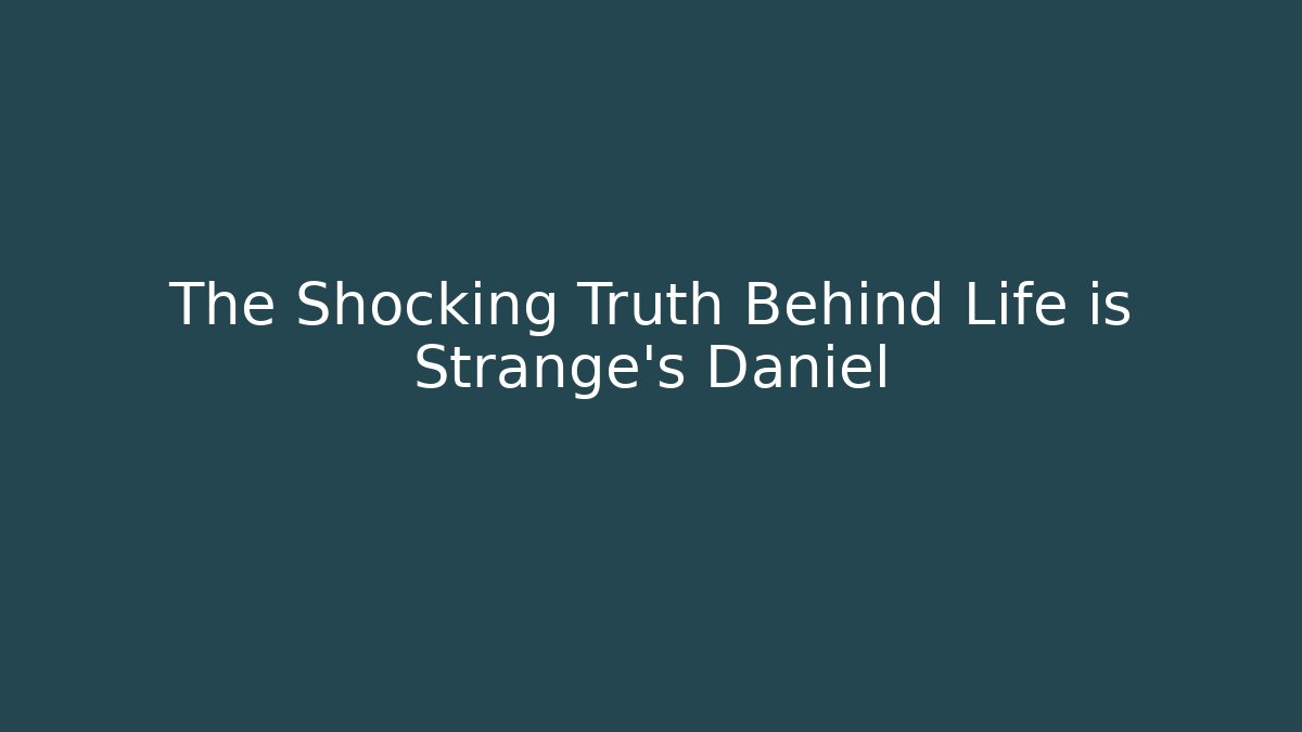 The Shocking Truth Behind Life is Strange's Daniel - Create More Assets