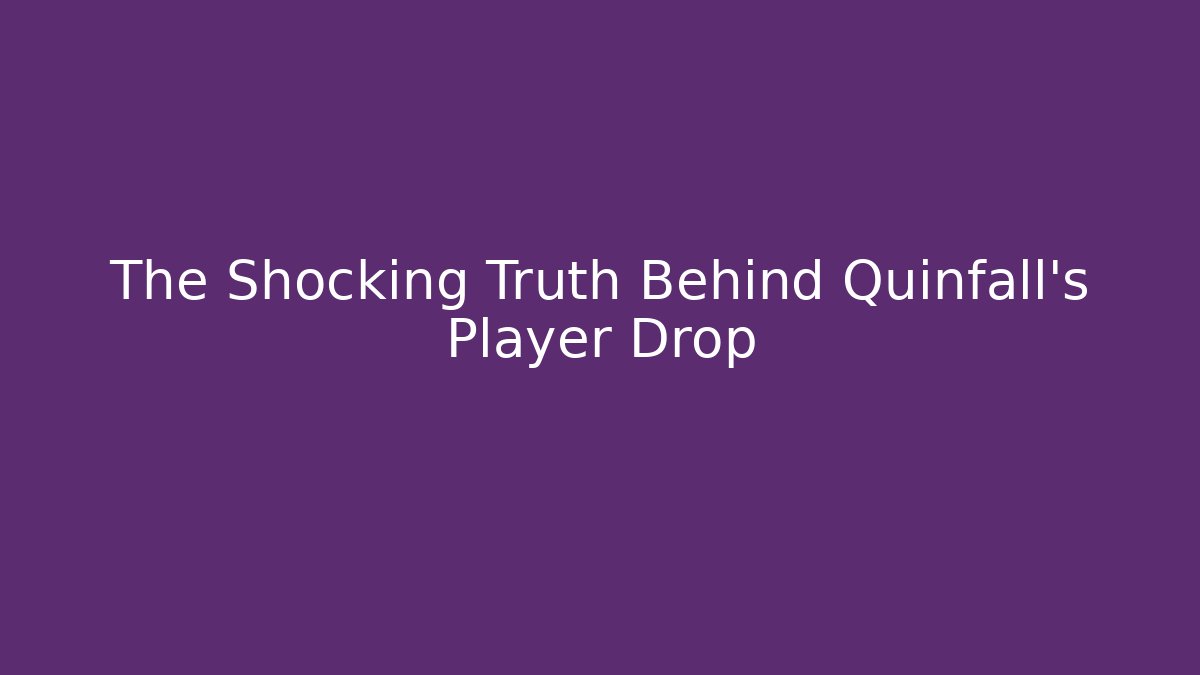 The Shocking Truth Behind Quinfall's Player Drop - Create More Assets