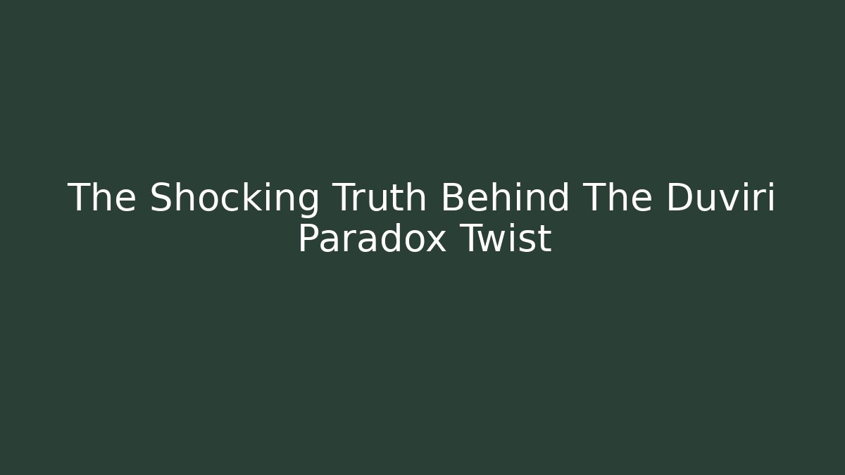 The Shocking Truth Behind The Duviri Paradox Twist