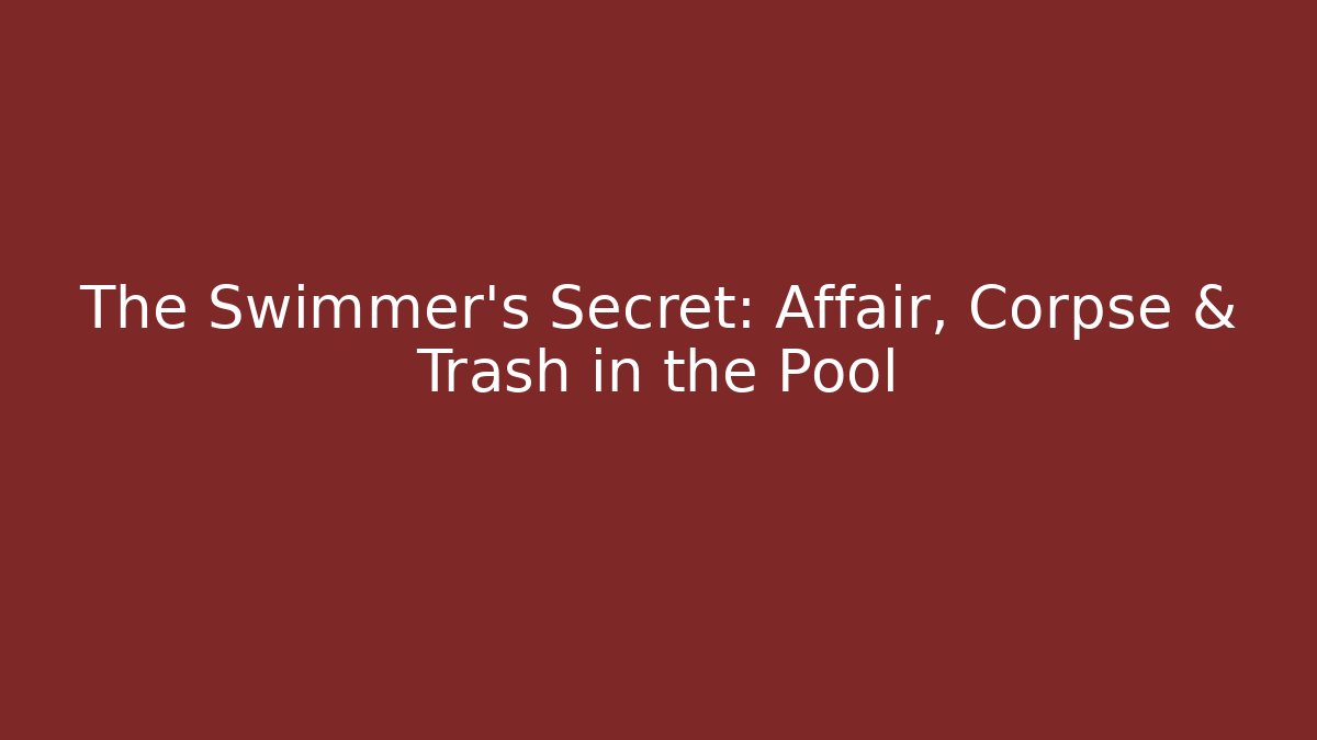 The Swimmer's Secret: Affair, Corpse & Trash in the Pool