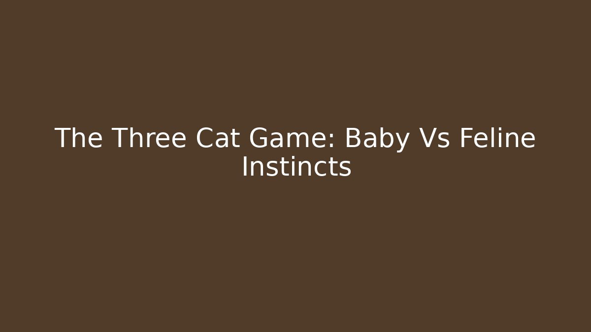 The Three Cat Game: Baby Vs Feline Instincts