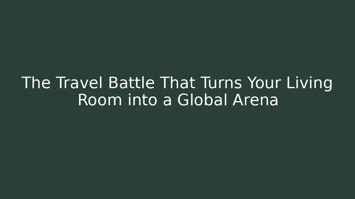 The Travel Battle That Turns Your Living Room into a Global Arena