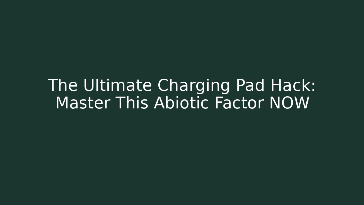 The Ultimate Charging Pad Hack: Master This Abiotic Factor NOW - Create More Assets