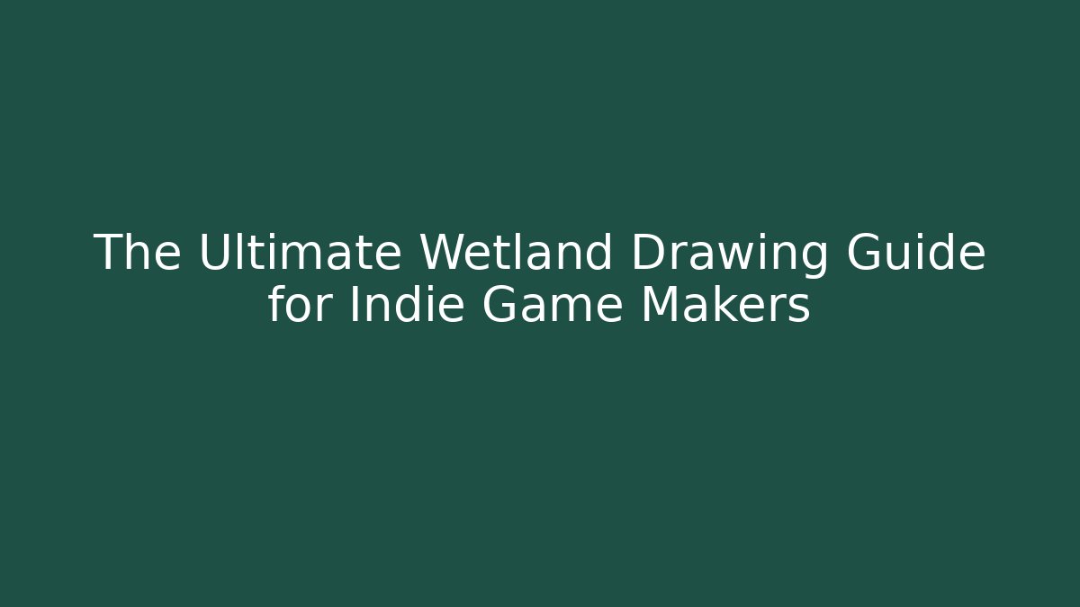 The Ultimate Wetland Drawing Guide for Indie Game Makers - Create More Assets