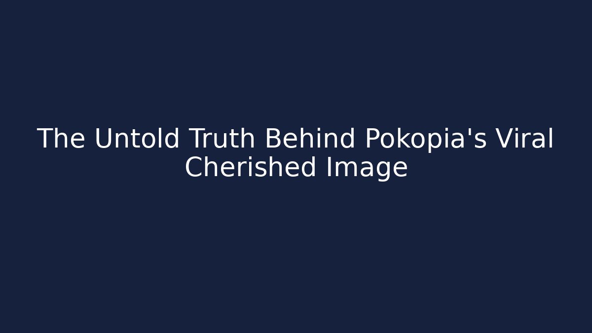 The Untold Truth Behind Pokopia's Viral Cherished Image