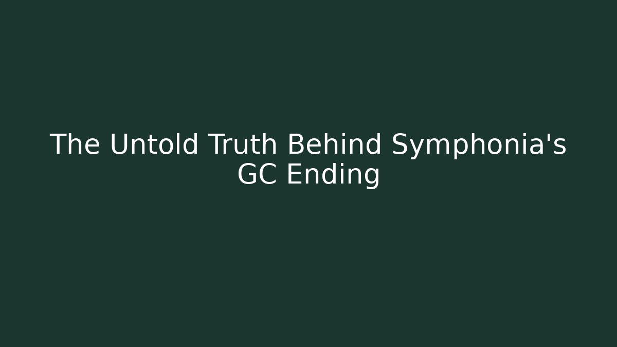 The Untold Truth Behind Symphonia’s GC Ending