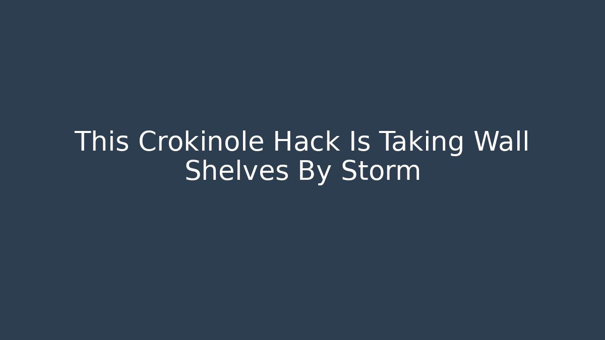 This Crokinole Hack Is Taking Wall Shelves By Storm - Create More Assets