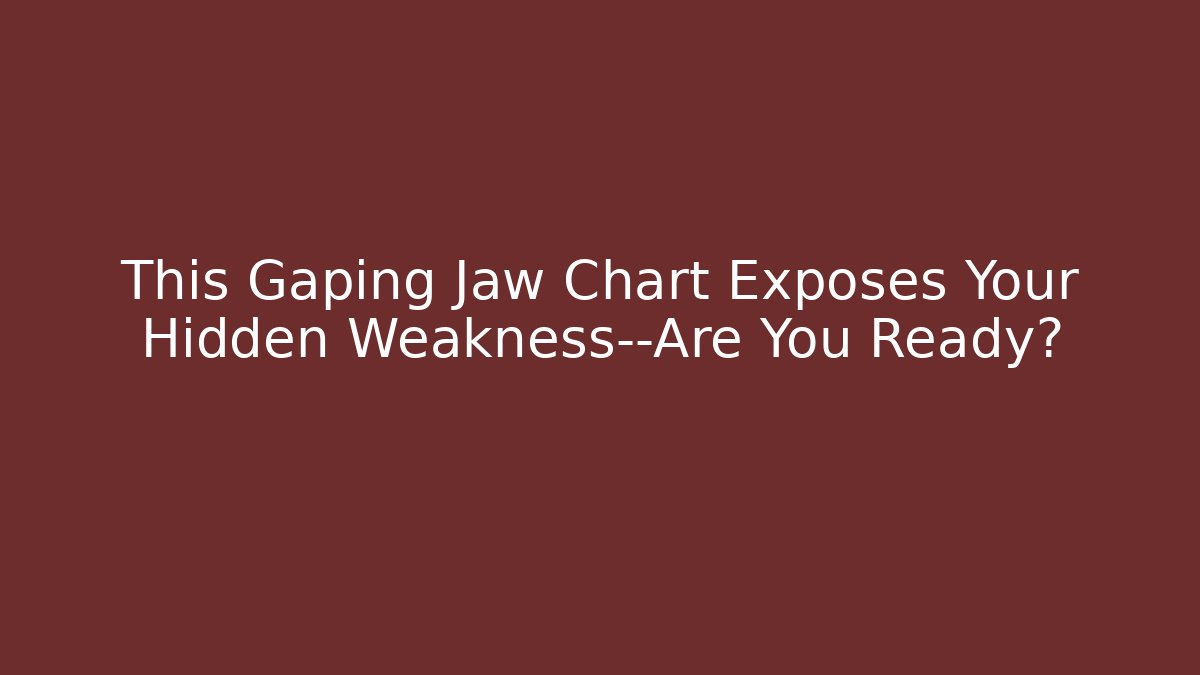 This Gaping Jaw Chart Exposes Your Hidden Weakness—Are You Ready?