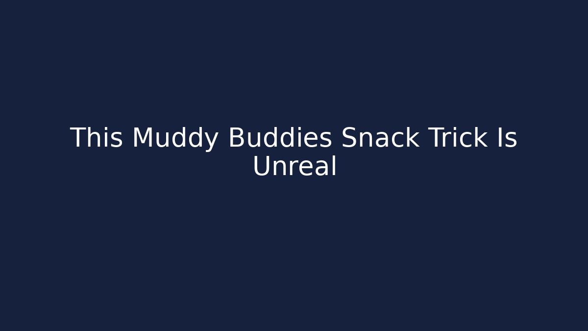 This Muddy Buddies Snack Trick Is Unreal