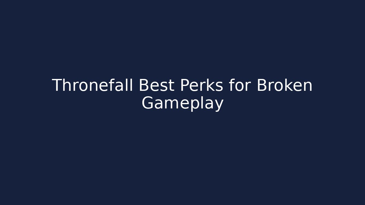 Thronefall Best Perks for Broken Gameplay