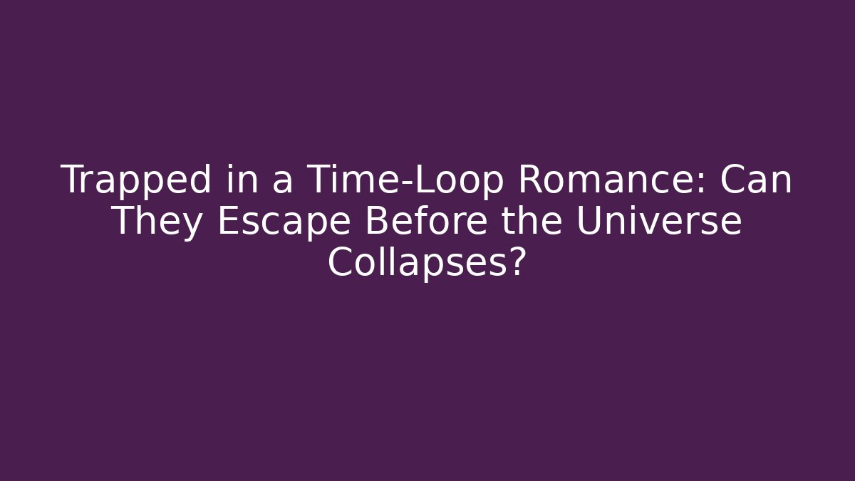 Trapped in a Time-Loop Romance: Can They Escape Before the Universe Collapses?