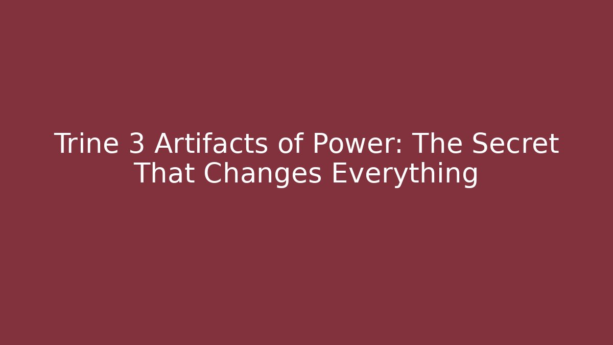 Trine 3 Artifacts of Power: The Secret That Changes Everything