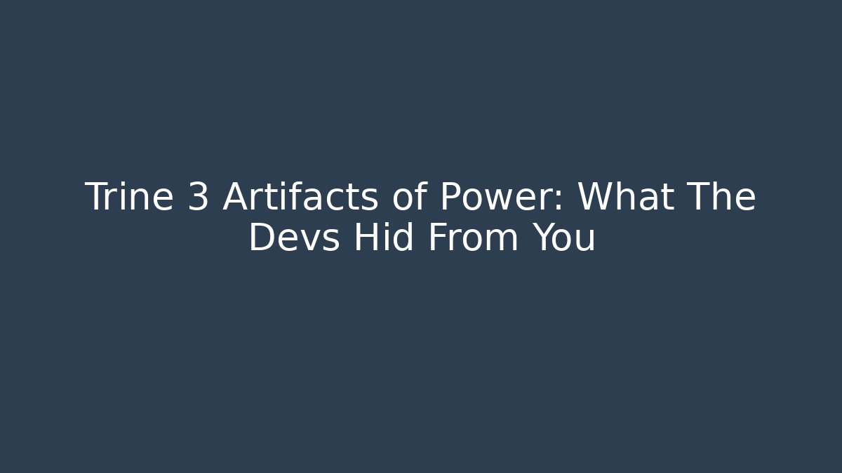 Trine 3 Artifacts of Power: What The Devs Hid From You