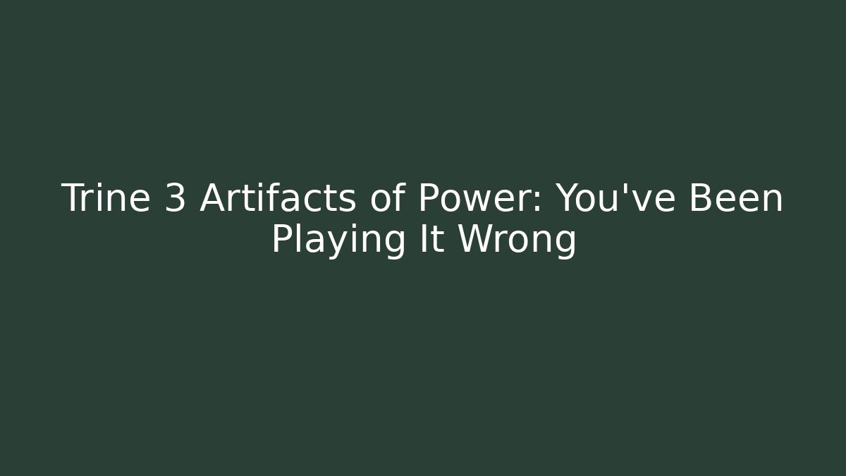 Trine 3 Artifacts of Power: You’ve Been Playing It Wrong