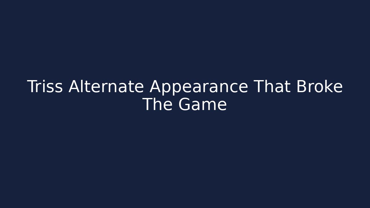 Triss Alternate Appearance That Broke The Game - Create More Assets