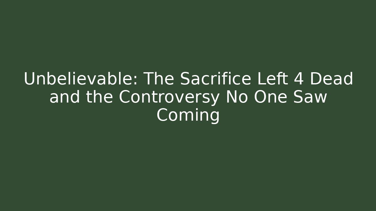 Unbelievable: The Sacrifice Left 4 Dead and the Controversy No One Saw Coming