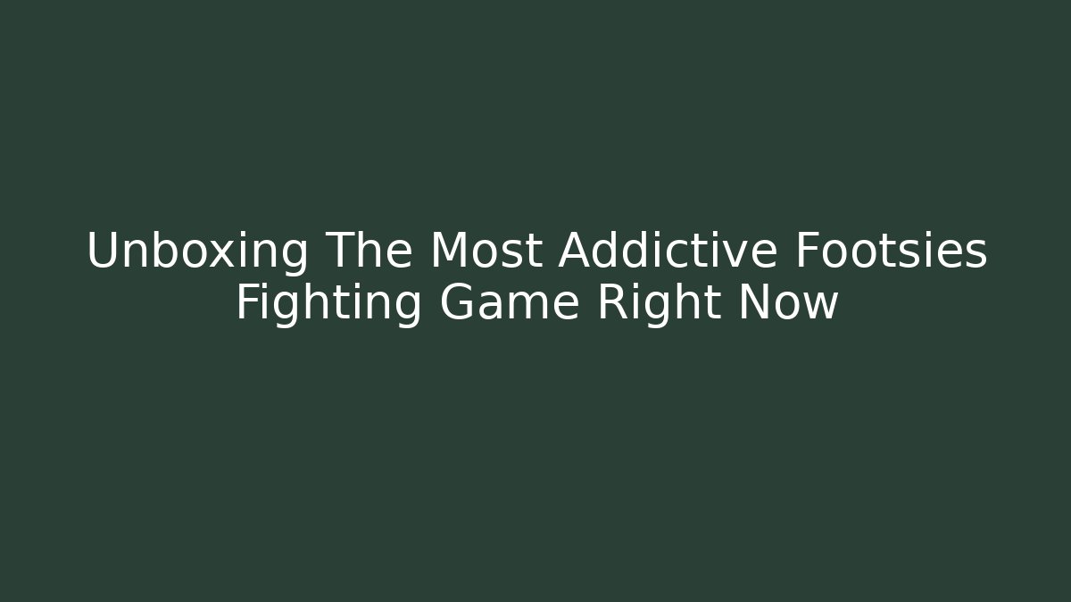 Unboxing The Most Addictive Footsies Fighting Game Right Now
