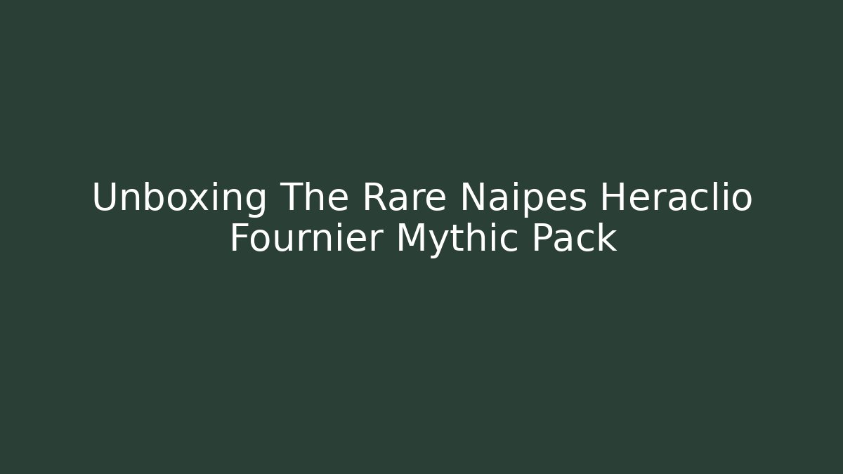Unboxing The Rare Naipes Heraclio Fournier Mythic Pack