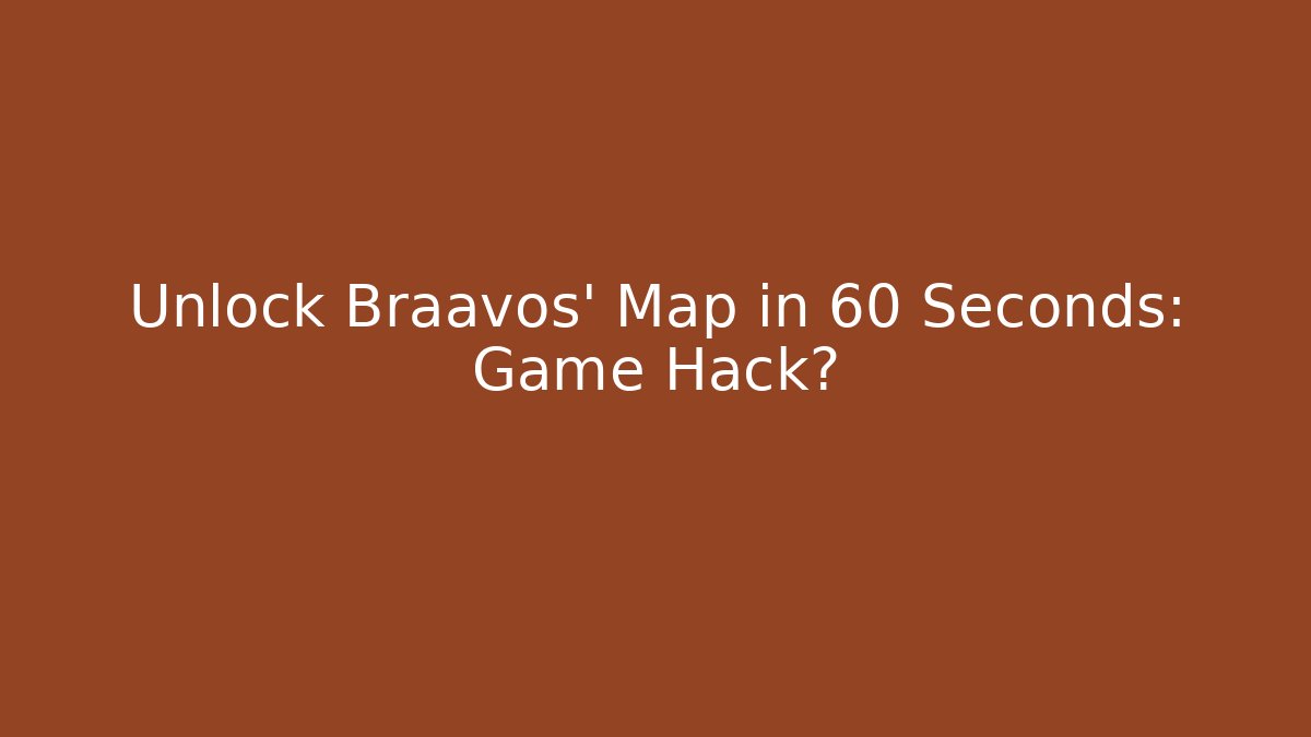 Unlock Braavos' Map in 60 Seconds: Game Hack? - Create More Assets